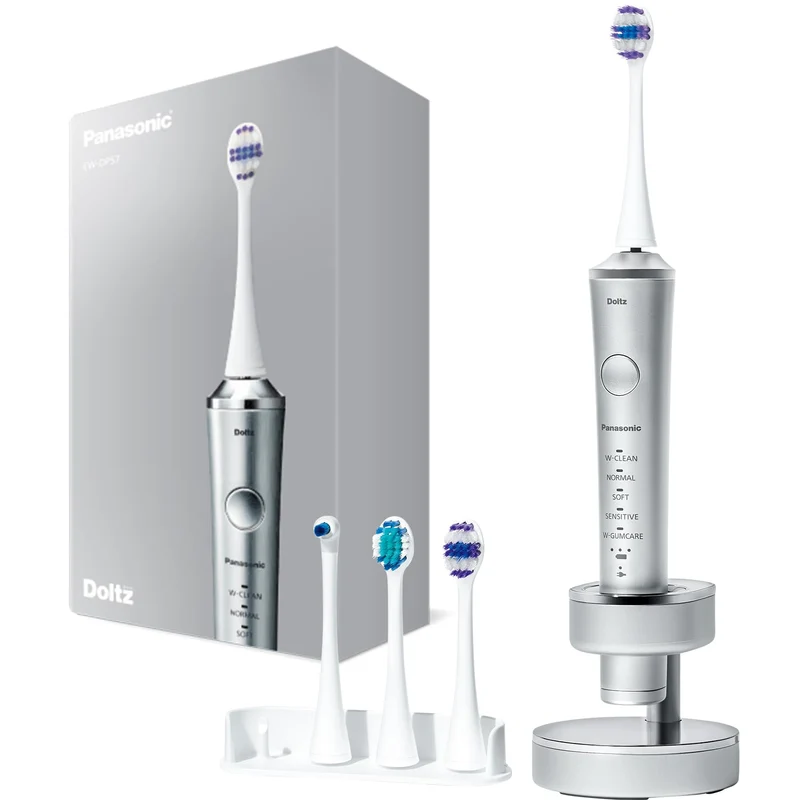 Panasonic Sonic Vibration Toothbrush EW-DP57-S Silver High Grade Model AC100-240V