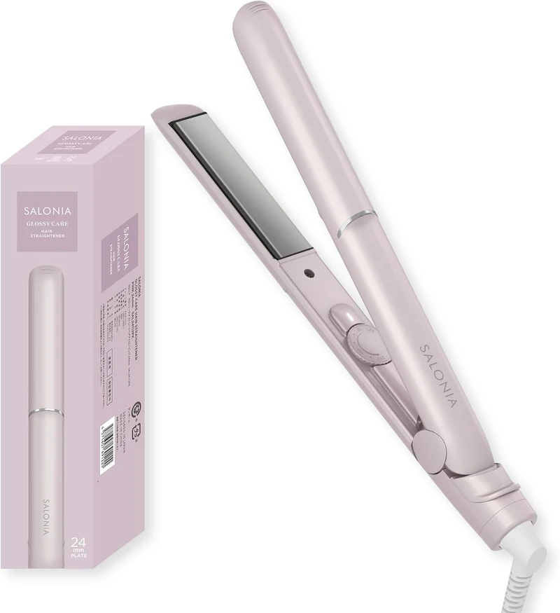 Salonia Glossy Care Hair Straightener 24mm AC100-240V