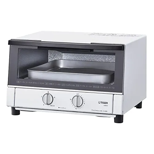 TIGER Toaster Oven Triple Heater 5-Stage Matte White KAM-R131WM ※100V
