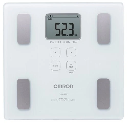 OMRON Body Weight & Body Composition Scale White HBF-214-W