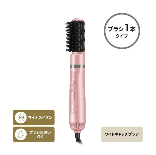 TESCOM Curl Hair Dryer Negative Ion Lightweight Pink TC360A-P
