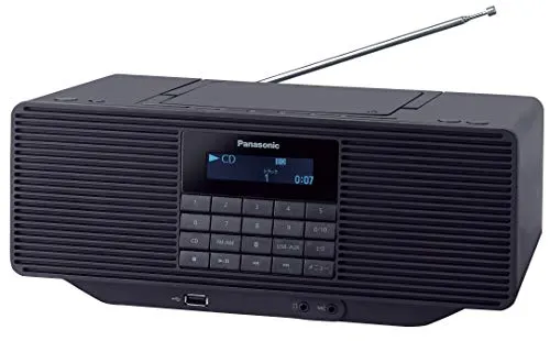 Panasonic Portable Stereo CD System AUX Black RX-D70BT-K