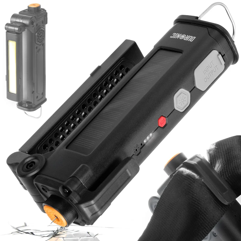Duronic CT51 Kit Emergenza Auto 4 in 1 con Martello Frangivetro, Taglia Cintura di Sicurezza, Torcia LED Ricaricabile USB-C con Allarme Sirena 110dB e Base Magnetica, Soccorso Stradale Auto Camion