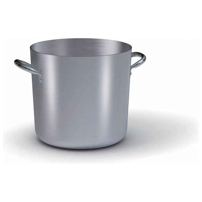 Ballarini 7022.24 Serie 7000 Pentola in Alluminio Puro 99% Diametro 24 cm Altezza 22 cm Capacita' 9,5 lt Adatta a Gas Elettrico Piastra Radiante Vetroceramica colore Grigio