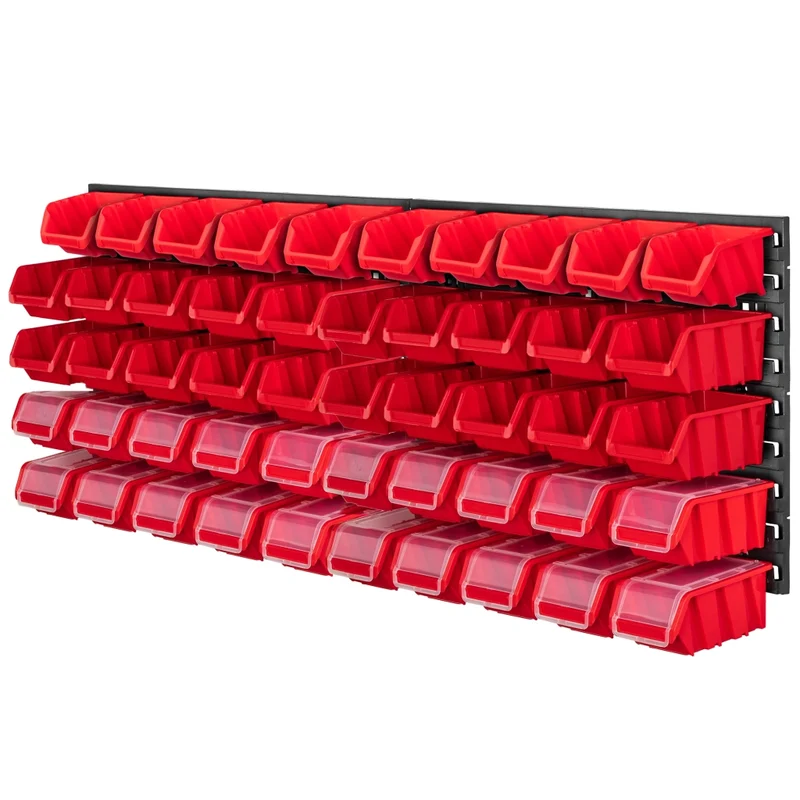 Pannello portautensili KADAX da parete per officina, 116x39 cm, 50 scomparti, garage/officina.