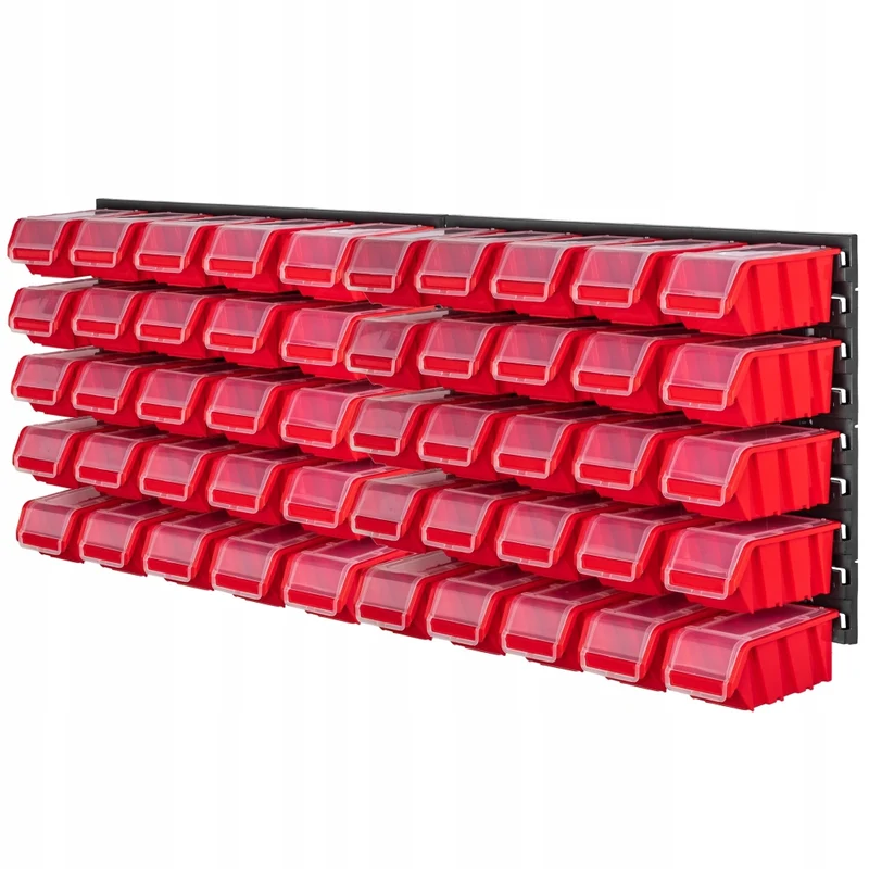 Pannello portautensili da officina KADAX, parete 116x39cm, 50 cubi.