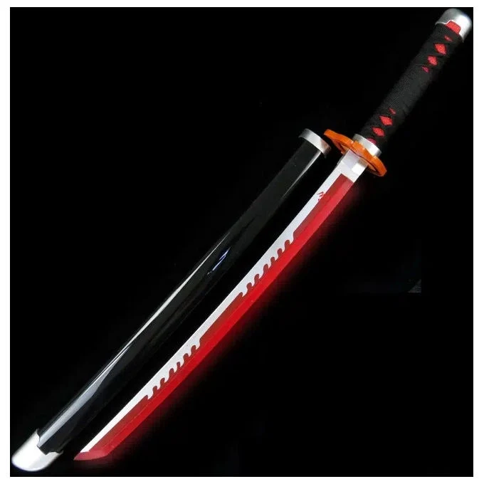 Demon Slayer ZS650GD Katana Ornamentale Tanjiro Kamado con LED Acciaio e Legno