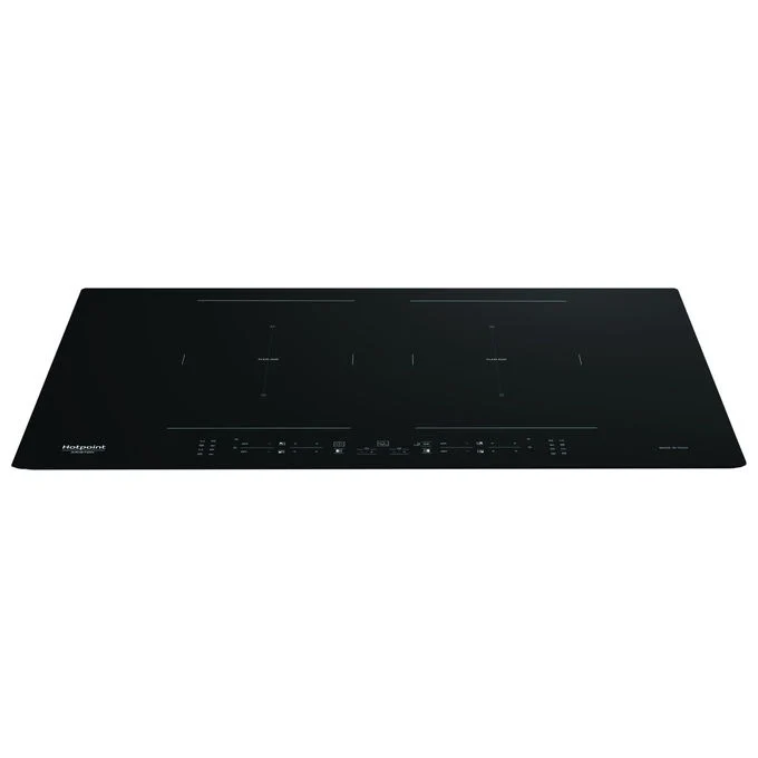 Hotpoint piano cottura a induzione HB 5177C NE, 77 cm, 4 zone, funzione bridge, touch, nero, da incasso