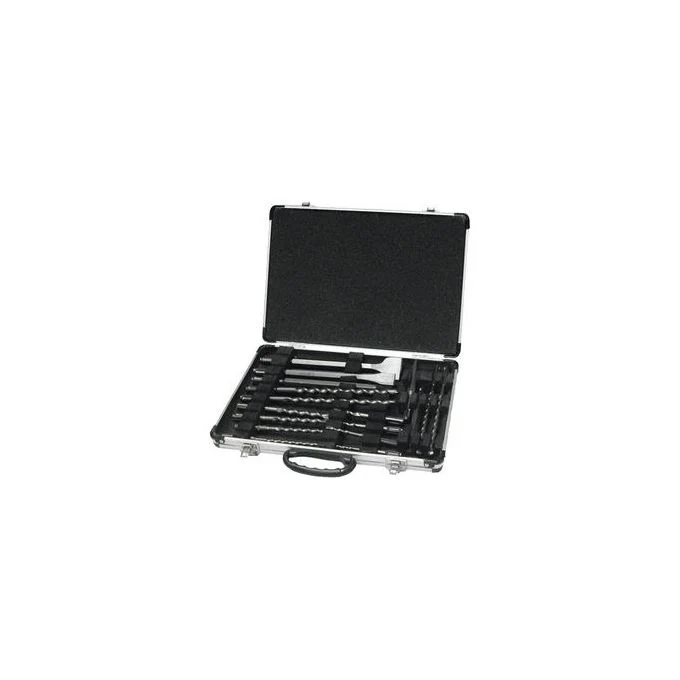 Makita D-42444 Set Punte e Scalpelli SDS-Plus 17 Pezzi Valigetta Alluminio Foratura Calcestruzzo