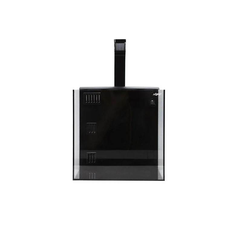 Aqpet Kubic 50 Rear Nero - vasca in vetro extrachiaro cm50×50×50h con filtro posteriore