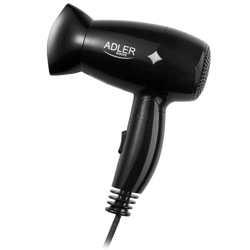 Asciugacapelli Adler, manico pieghevole, ergonomico, 1400 W, AD 2251