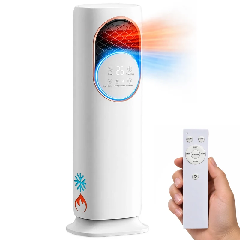 Raffrescatore Ventilatore Nebulizzatore Telecomando e Display LCD Tasti touch