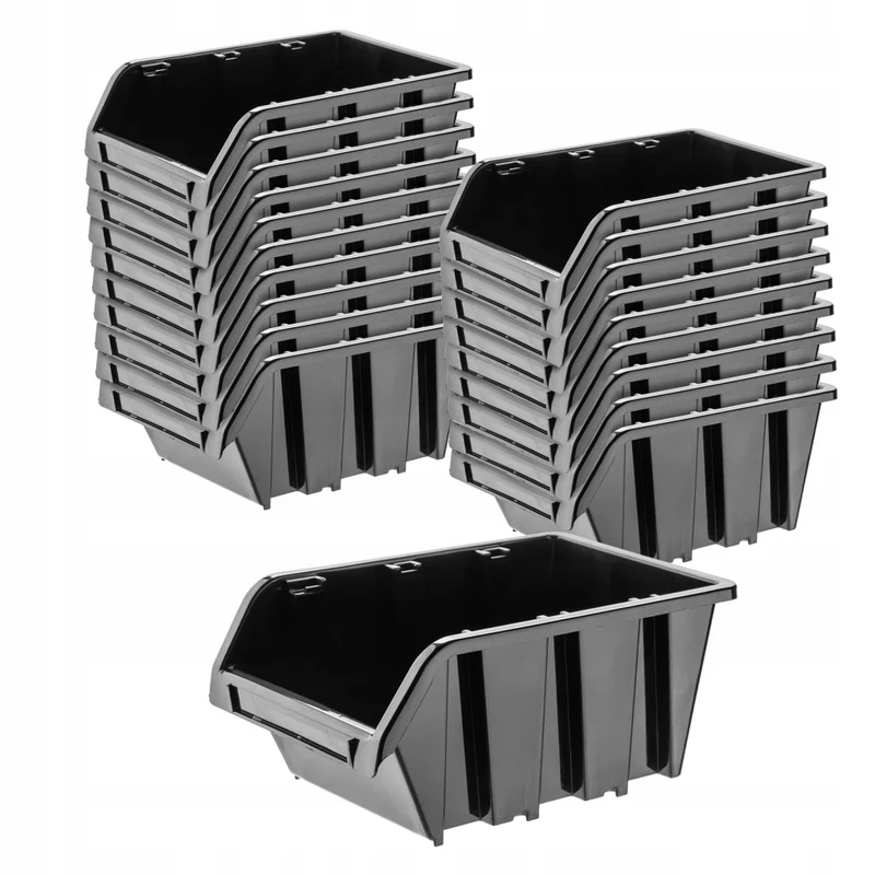 Set di 20 vassoi portaoggetti da officina KADAX, dimensioni 115x80 mm.