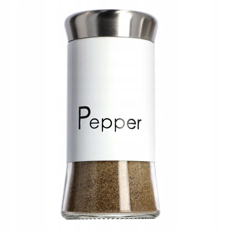 KADAX Pepper Pot Pepe Bianco 150ml Barattolo per spezie in acciaio