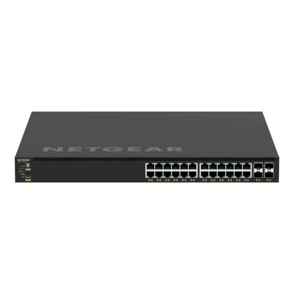 Netgear gsm4328 gestito l3 gigabit ethernet (10/100/1000) supporto power over ethernet (poe) 1u nero - 151659