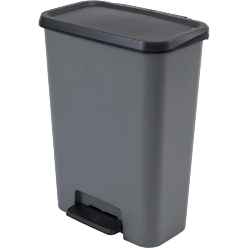 Cestino Curver Compatta con pedale, capacità 50l, colore grigio