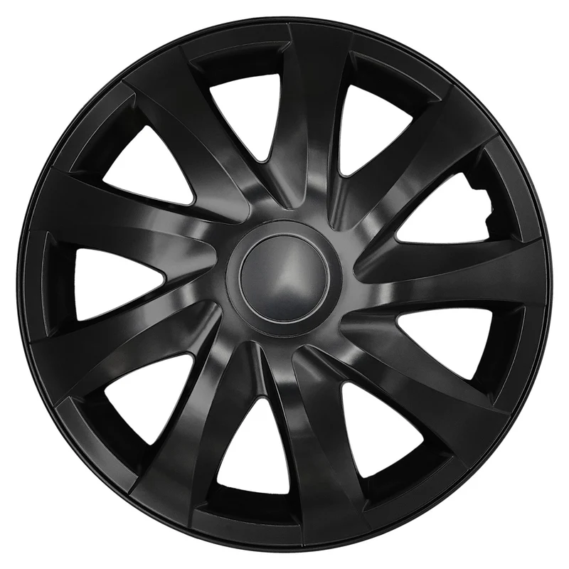 Copricerchi universali da 16'' NRM DRACO nero opaco, 4 pezzi