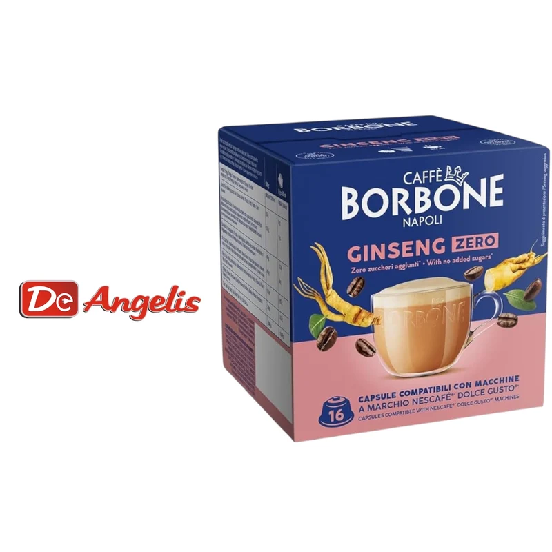 Caffé Borbone: 16 capsule ginseng zero dolcegusto