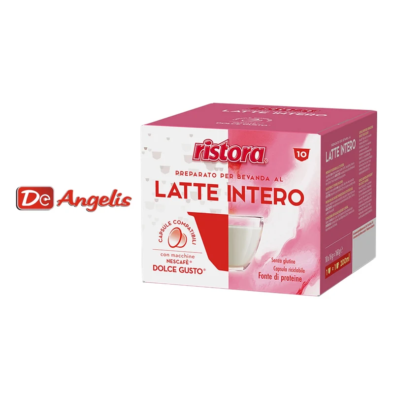 Ristora: capsule latte intero zuccherato