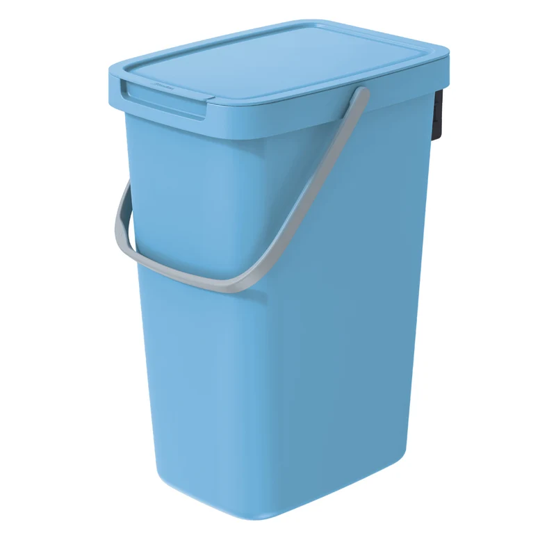 Keden Systema Q Bidone per la raccolta differenziata 12l, colore azzurro