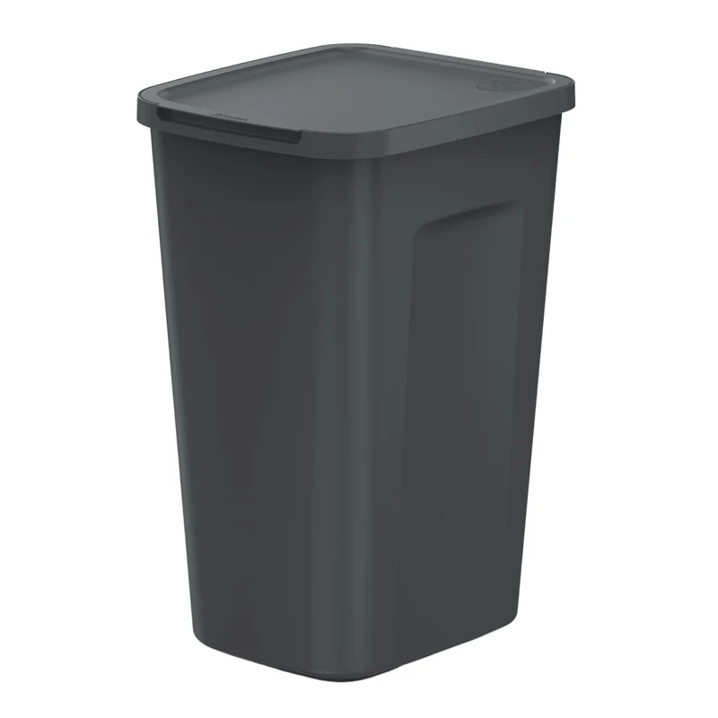 Cestino Keden, capacità 50 litri, nero, COMPACTA Q PLUS