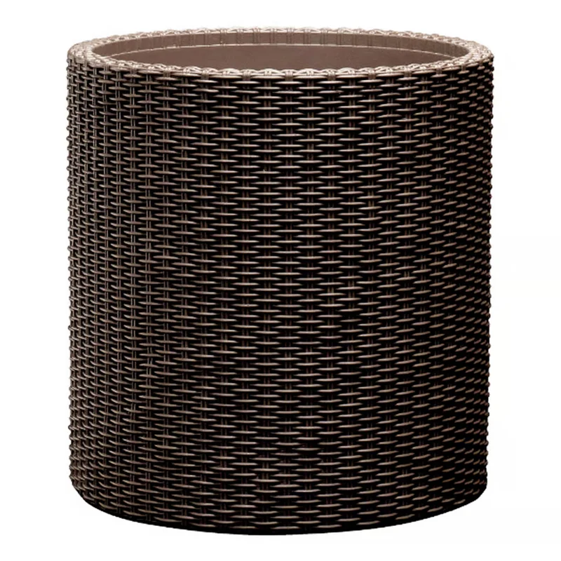 Vaso da fiori Keter, rotondo, diametro 43,7 cm, marrone, Cylinder Planter L