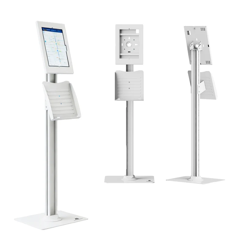 Supporto pubblicitario per tablet Maclean, con sistema di bloccaggio, 10,9"-11", iPad Air/Pro, Samsung Tab serie A e S, 220x323x22 mm, MC-960 W