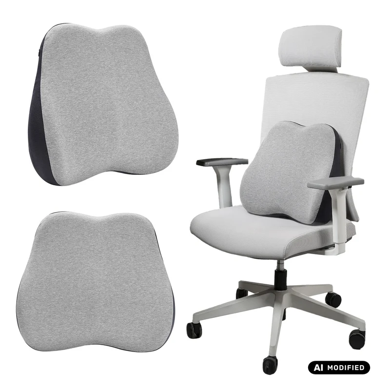 Cuscino lombare in schiuma a memoria di forma Promedix, 45x40x10 cm, PR-215