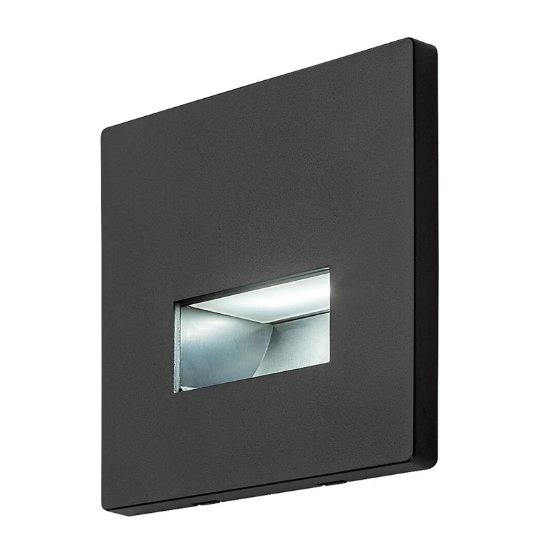Lampada Lunca LED 1 W, IP20, nera, temperatura di colore regolabile a 3000, 4500, 6500 K, 77195
