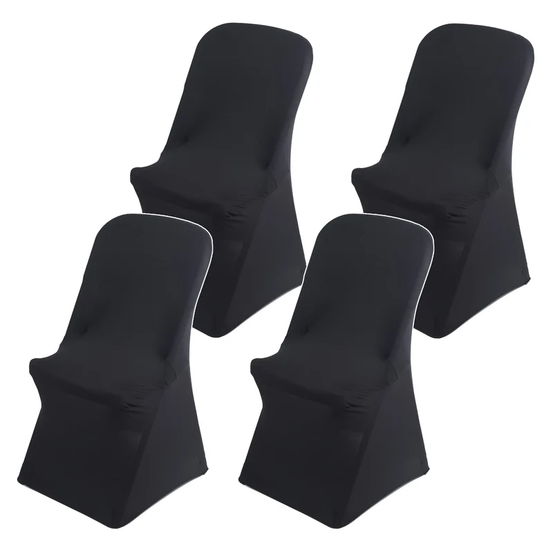 Fodera per sedia da catering nera GreenBlue, 88x50x45 cm, spandex, GB373, 4 pezzi