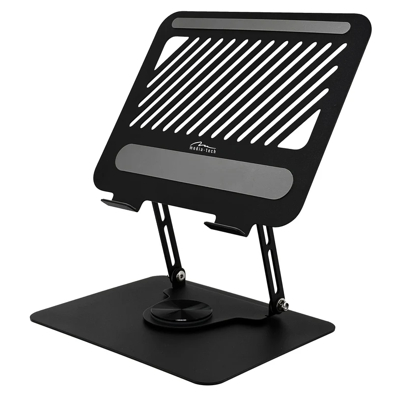 Supporto ergonomico regolabile e girevole per laptop 10-17, Media-Tech MT2662