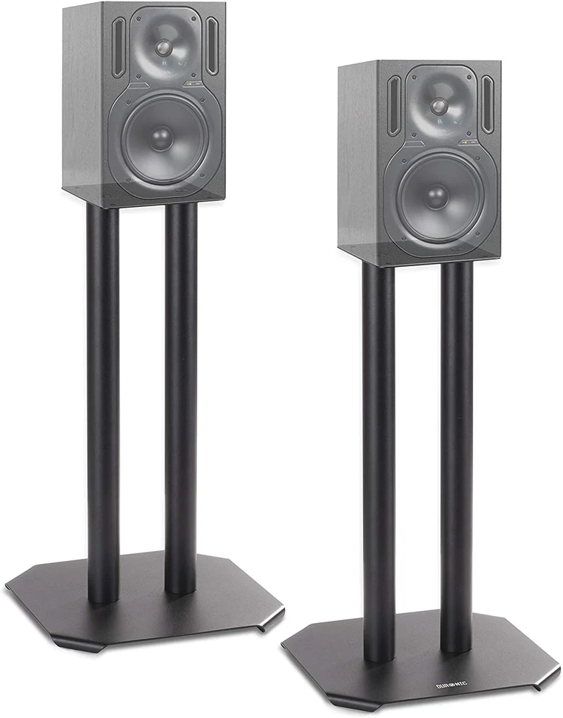 Duronic SPS1022 /40 Supporti per casse acustiche - Altoparlanti da terra - 40 cm di altezza - Riempimento con sabbia - Supporto antivibrazione - Ideale per impianti Hi-Fi / Stereo / Home Cinema 5.1