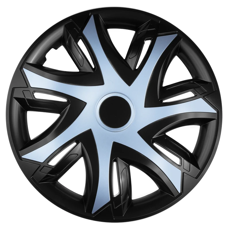 NRM N-Power 16'" bicolore azzurro/nero Coprimozzi universali 4 pz.