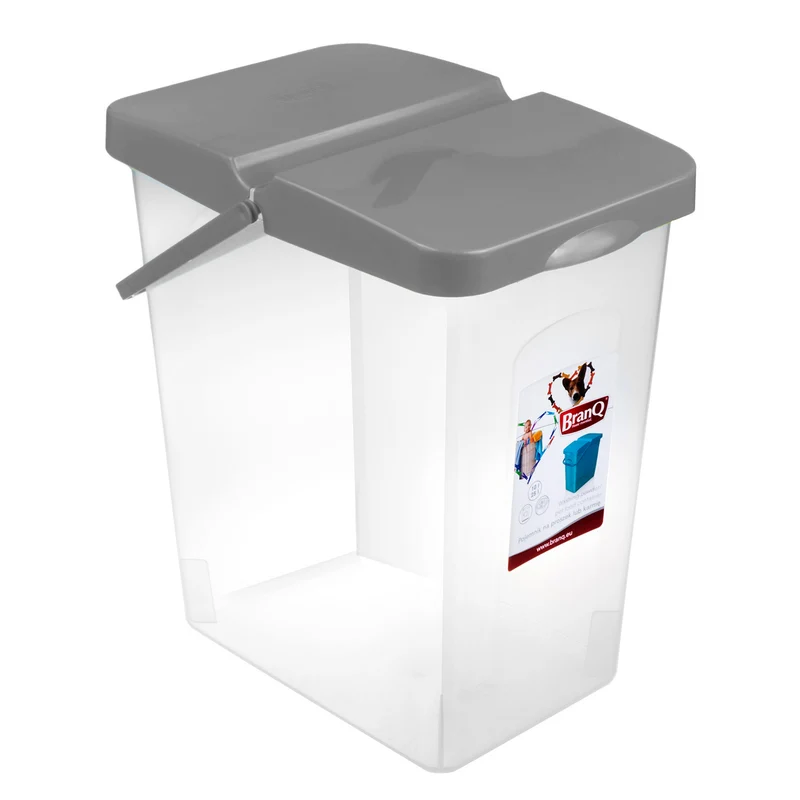 10L BranQ in polvere o alimentatore alimentare in plastica grigia