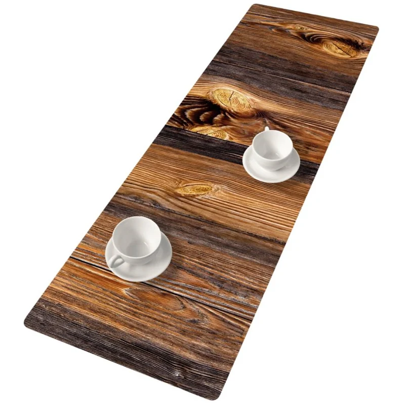 Tovaglia da tavola Bertoni,Runnerin feltro, 115x40cm, motivo: Legna