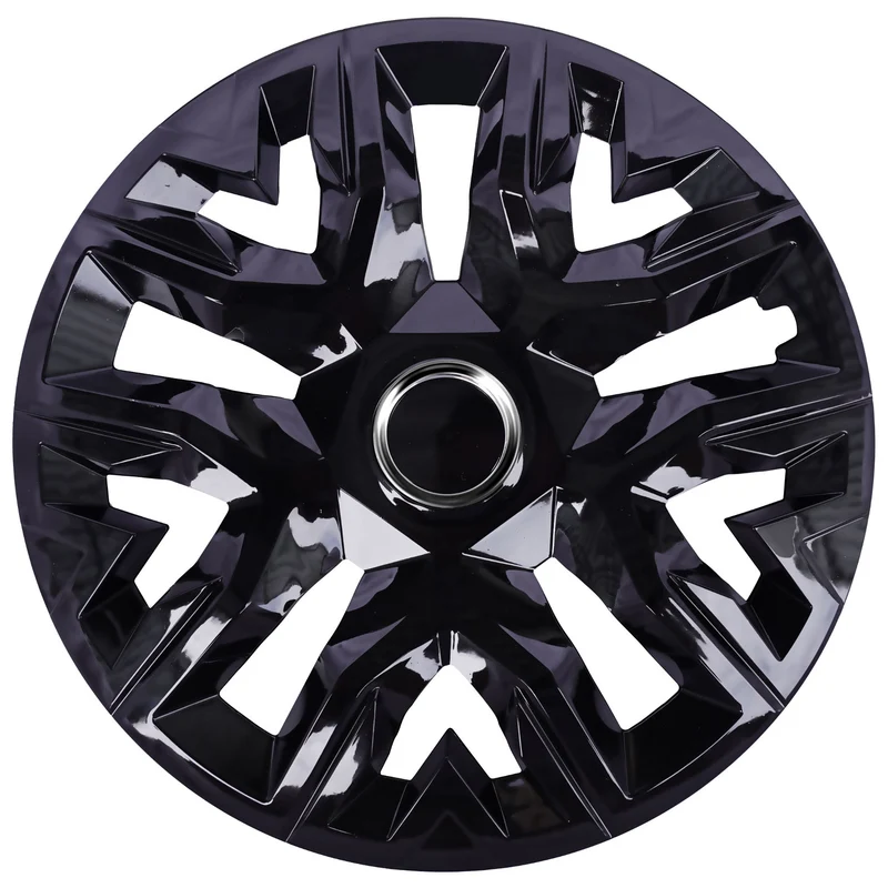Coprimozzi universali 16'' NRM Perfecto laccato nero 4 pezzi