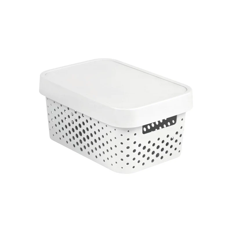 Contenitore Curver con coperchio Infinity White Openwork da 4,5 litri