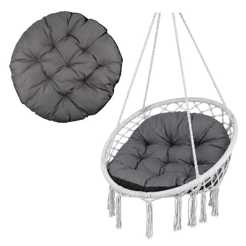 Cuscino GreenBlue, grigio, da giardino, a nido di cicogna, 110 cm, GB243 GR