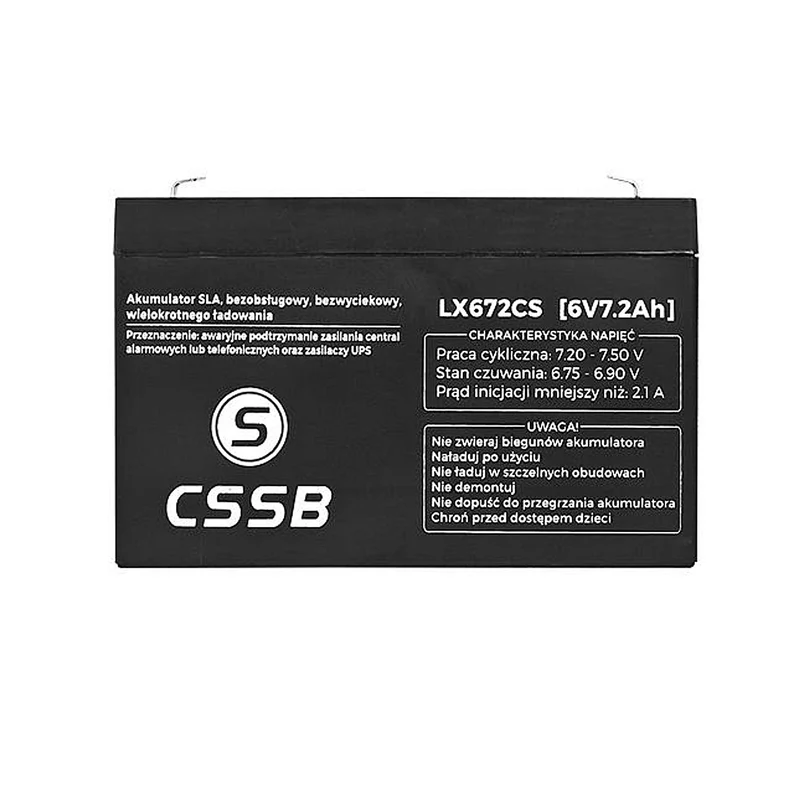 Batteria al gel PS 6V 7.2Ah Lamex LX672 monouso