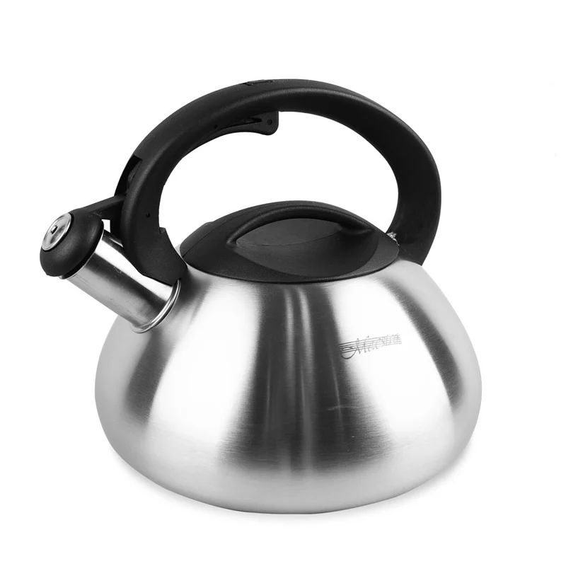 Bollitore d'acqua con coperchio e fischio 3L in acciaio inox di alta qualità Bollitore per stufa a induzione