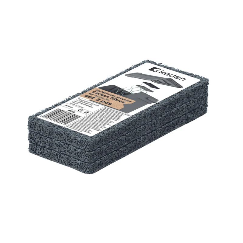 Set di 3 filtri al carbone per bidoni della spazzatura, Keden