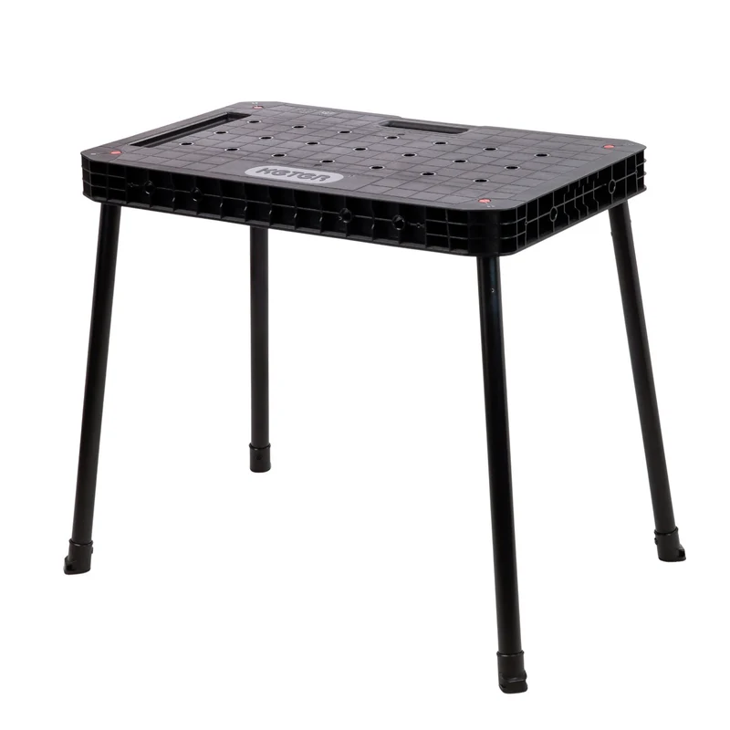 Tavolo da lavoro Keter Ultimate, pieghevole, portata fino a 453 kg, montaggio in 30 secondi, ampio spazio di lavoro con fori da 3/4 di pollice, portatile, 262936