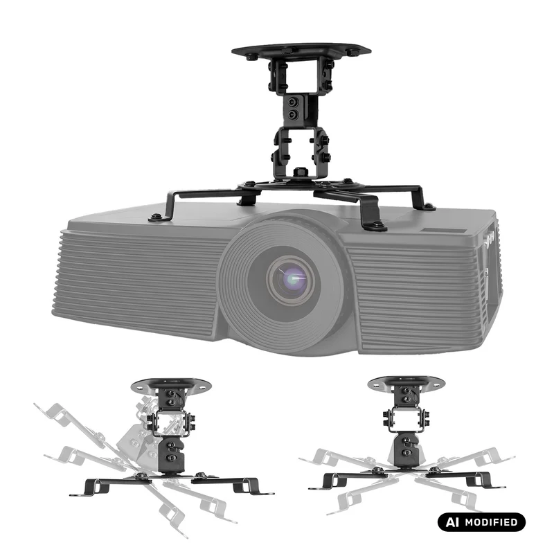 Supporto / gancio da soffitto per proiettore Maclean, 54~320 mm, fino a 13,5 kg, rotazione a 360 gradi MC-200 B