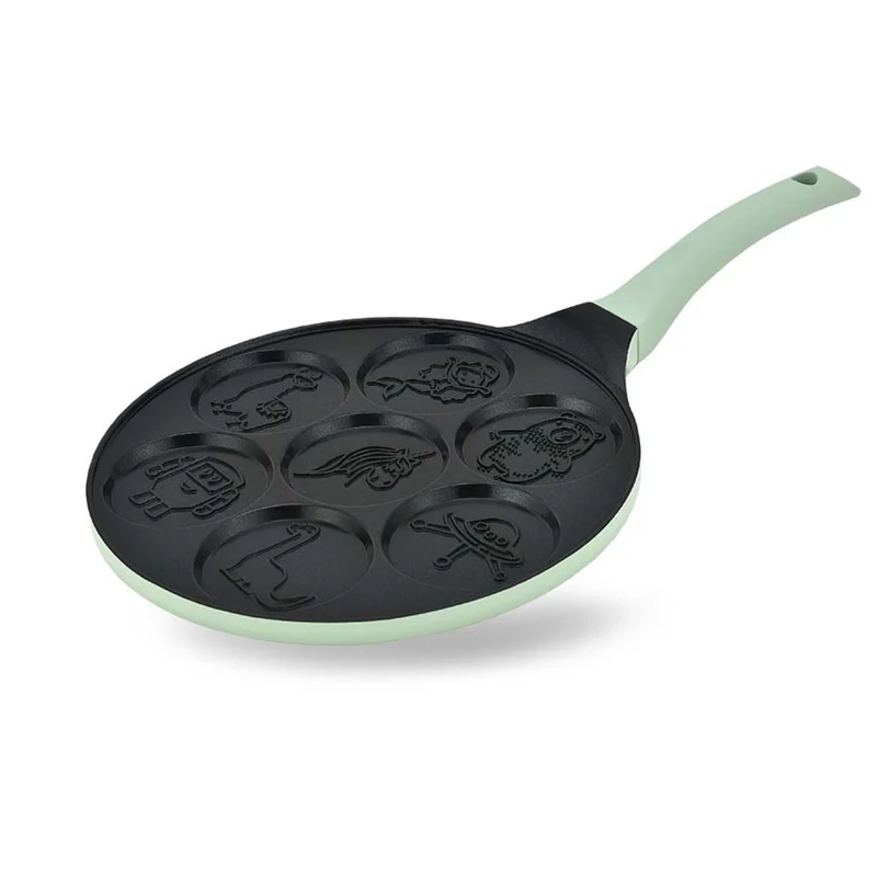 Padella per pancake Maestro, motivo con personaggi delle fiabe, diametro 26 cm, rivestimento antiaderente, manico in silicone, compatibile con qualsiasi tipo di fornello, MR-1222-D