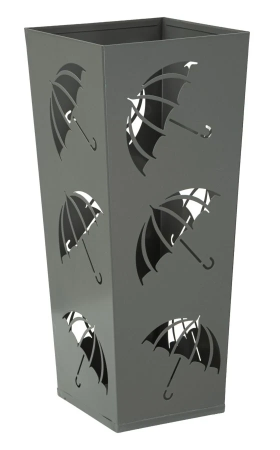 Portaombrelli Umbrella 19x19x48 cm in Metallo Grigio