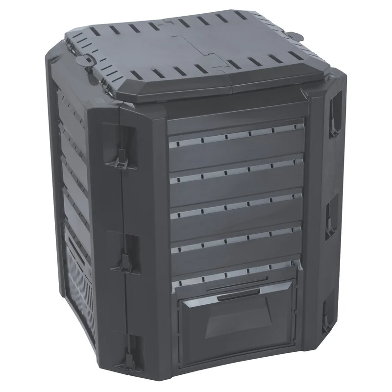 Compostiera Prosperplast, resistente al gelo, 380l, nero, Compogreen