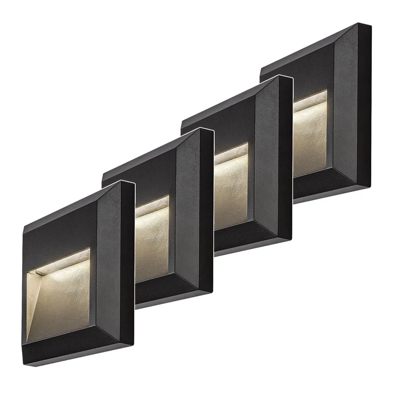 Lampada Rabalux, da parete, per esterni, LED 4 W, antracite, Trento, 4 pezzi