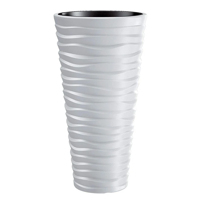 Fioriera con Prosperplast Sand Slim DPSA300 S449 bianco