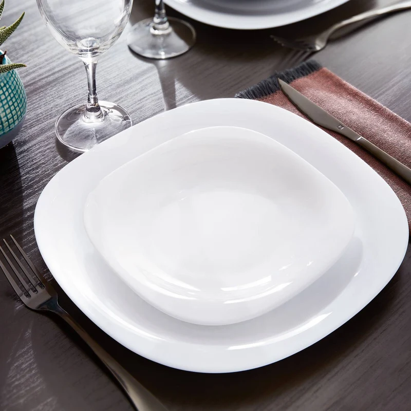 Servizio da tavola LUMINARC Carine Neo White bianco 18 pezzi per 6 persone