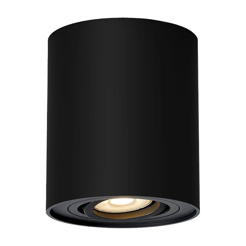 Lampada da soffitto Rabalux, montaggio a superficie, GU10, IP20, nero, Kobald